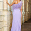 Ava Presley 38841 - Feather One Shoulder High Slit Gown
