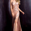 Ava Presley 37305 - Beaded Illusion High Slit Gown