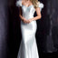 Ava Presley 37310 - Feather Off Shoulder Mermaid Gown