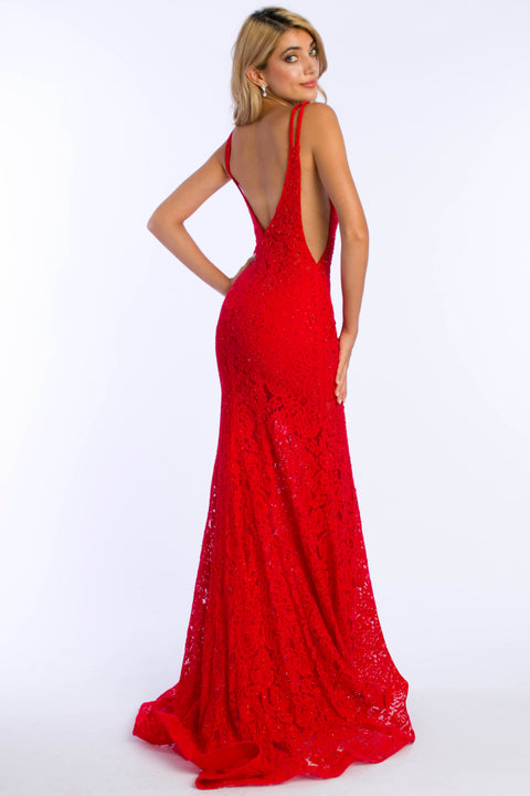 Ava Presley 37315 - Sequin Lace Mermaid Prom Gown