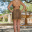 Ava Presley 28266 fringe hem evening dress