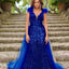 Ava Presley 38339 - Feather Shoulder Sequin Gown