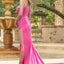 Ava Presley 28600 - One Shoulder Velvet High Slit Gown