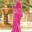 Ava Presley 28600 - One Shoulder Velvet High Slit Gown