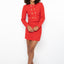 Ava Presley 28701 double breasted structured short dress