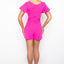 Ava Presley 38552 fitted romper with statement belt