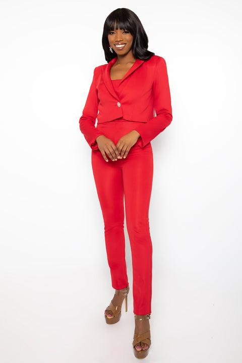 Ava Presley 38564 fitted jacket and pants outfit