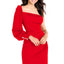 Ava Presley 27701 draped one shoulder cocktail dress