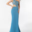Ava Presley 39218 one shoulder beaded cutout evening gown