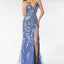 Ava Presley 39220 - Sequin Lace Gown with Lace-Up Back