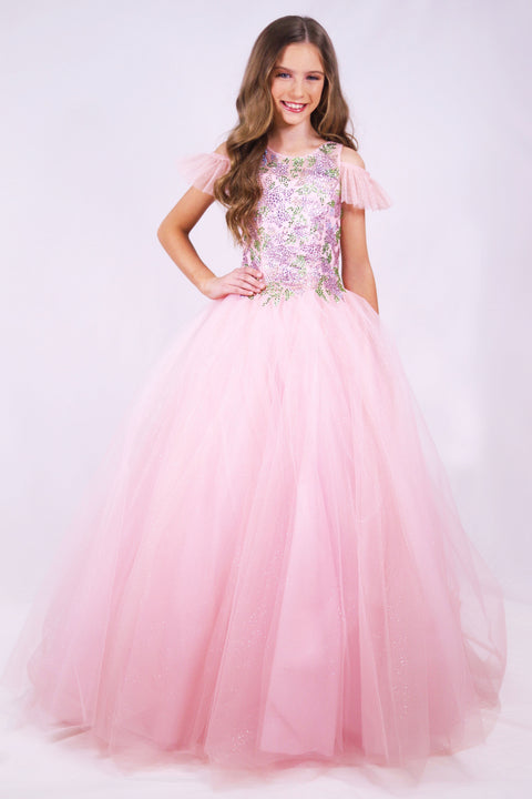 Ava Presley 27737 fitted bodice long formal dress