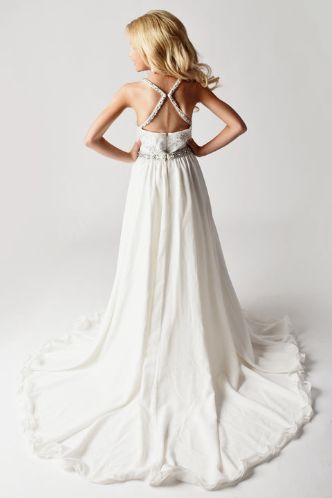 Ava Presley 27730 flowing overskirt formal dress