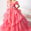 Ava Presley 38025 flowing ruffle evening gown