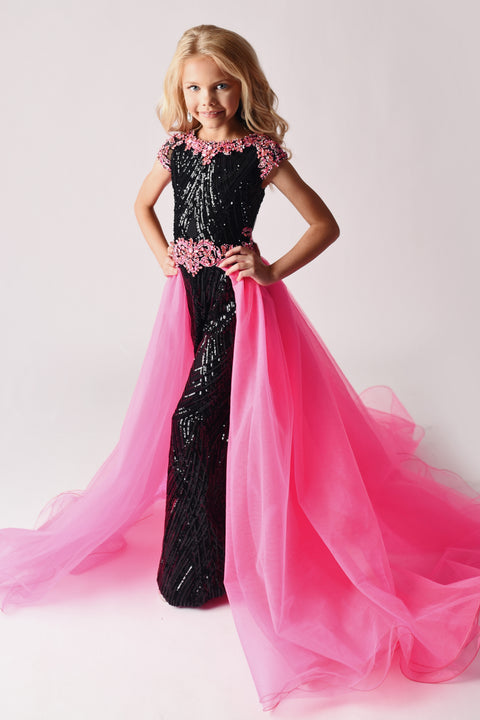 Ava Presley 38026 fitted bodice evening gown