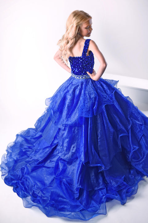 Ava Presley 38033 beaded bodice pageant gown
