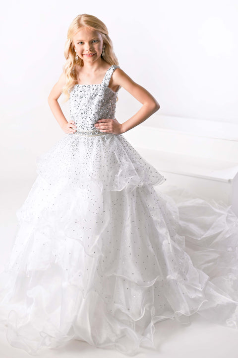 Ava Presley 38033 fitted bodice long gown