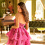 Ava Presley 29161 strapless dress with bright, eye-catching design