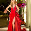 Ava Presley 39556 red carpet velvet gown with ruffle