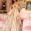Ava Presley 40049 gown with crisscross straps