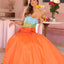 Ava Presley 40148 - Strapless Colorblock Ruched Ball Gown