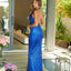 Ava Presley 47155 formal dress with cowl neckline and open back