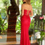 Ava Presley 47114 strapless red gown with intricate beading
