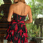 Ava Presley 47113 fitted bodice dress with bold floral print