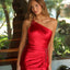 Ava Presley 47128 elegant red dress with asymmetric neckline
