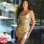 Ava Presley 47136 elegant mini dress with draped neckline