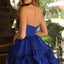 Ava Presley 26426 flirty homecoming dress with ruched bodice