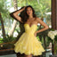 Ava Presley 26426 ruffled mini dress with elegant structure