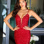 Ava Presley 47147 sequin gown with plunging neckline