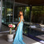 Ava Presley 47124 long prom dress with dramatic feather details