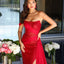 Ava Presley 47124 strapless fitted gown with feather trim