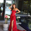 Ava Presley 47124 luxury evening dress with feathered hem