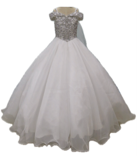 Ava Presley 26818 elegant layered pageant gown