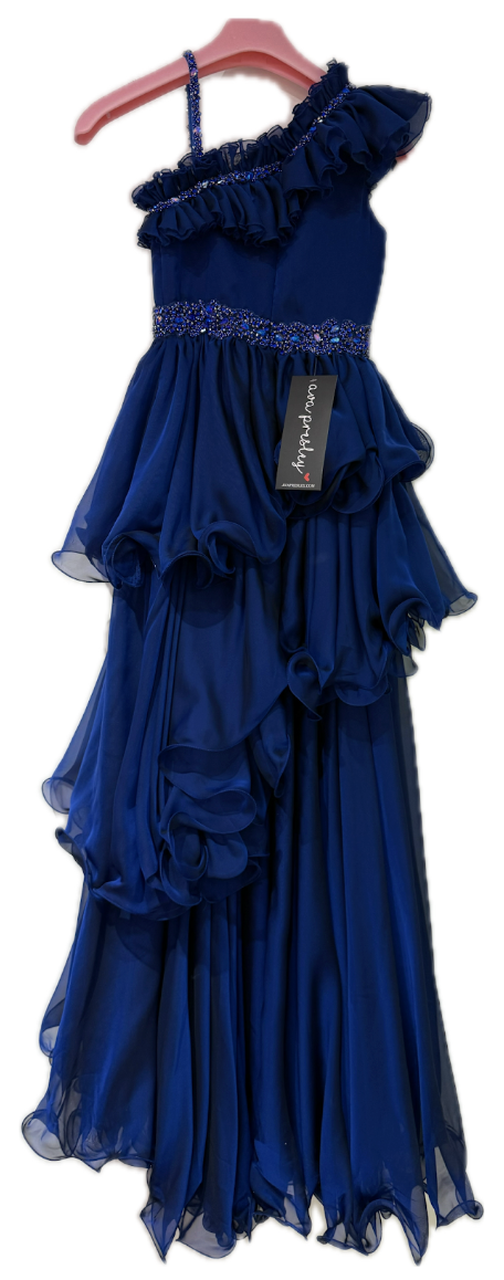 Ava Presley 26827 flowing ruffle special occasion gown