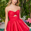 Ava Presley 47247 - Strapless Taffeta Short Dress Bubble Hem