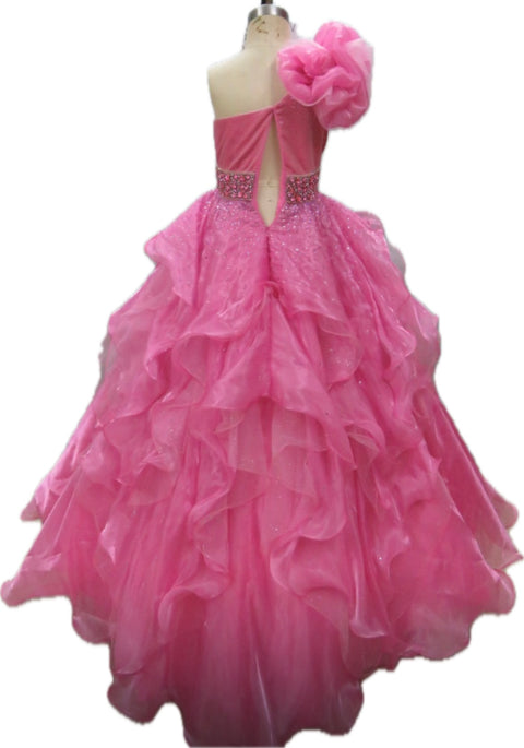 Ava Presley 26813 embellished waist pageant gown