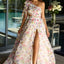 Ava Presley 42237 - One Shoulder Floral Print Long Gown