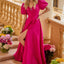 Ava Presley 42269 formal gown with puff sleeve design