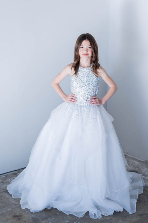 Ava Presley 26820 halter neckline embellished gown