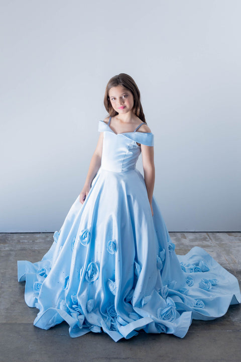 Ava Presley 26821 structured bodice full skirt gown