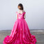 Ava Presley 26821 off shoulder floral applique gown
