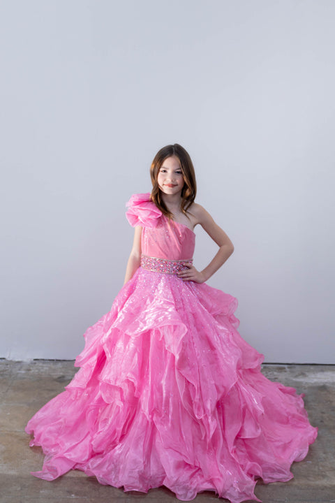 Ava Presley 26813 fitted bodice pageant gown