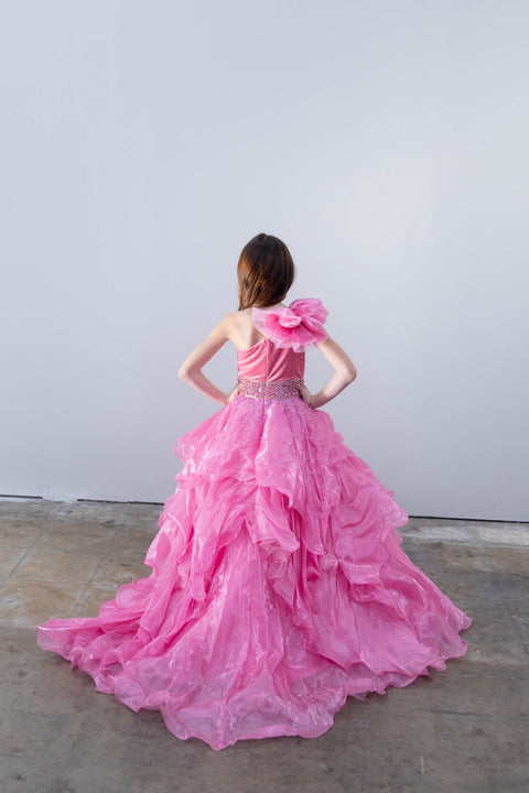 Ava Presley 26813 flowing layered skirt formal gown