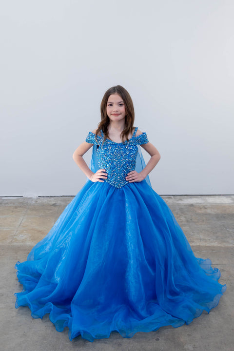 Ava Presley 26818 fitted bodice pageant gown