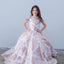 Ava Presley 26816 off shoulder floral embroidered gown