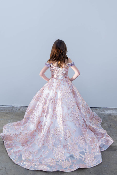 Ava Presley 26816 structured bodice full skirt gown