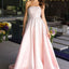 Ava Presley 42500 - Strapless Beaded Blush A Line Gown